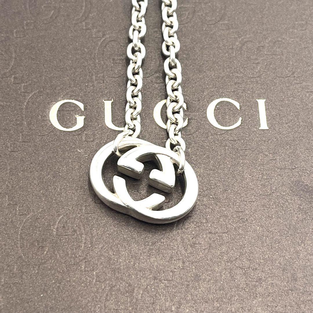 1 иен [ прекрасный товар ]GUCCI Gucci Inter locking GG колье мужской женский SV925 мужской женский унисекс 