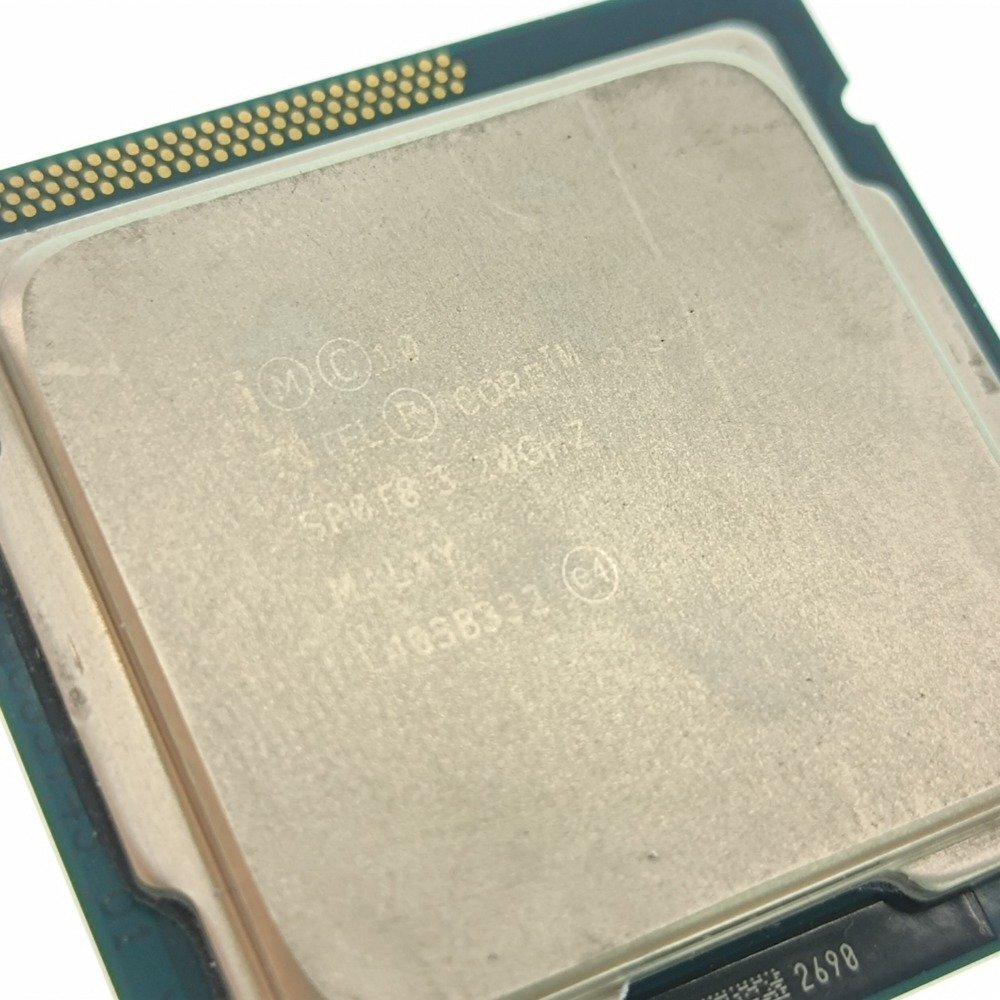 intel インテル CPU Core i7-4770 3.40GHz & i5-3470 3.20GHz 2枚セット LGA 1150 1155 自作 PCパーツ まとめ売り ジャンク 中古_画像9