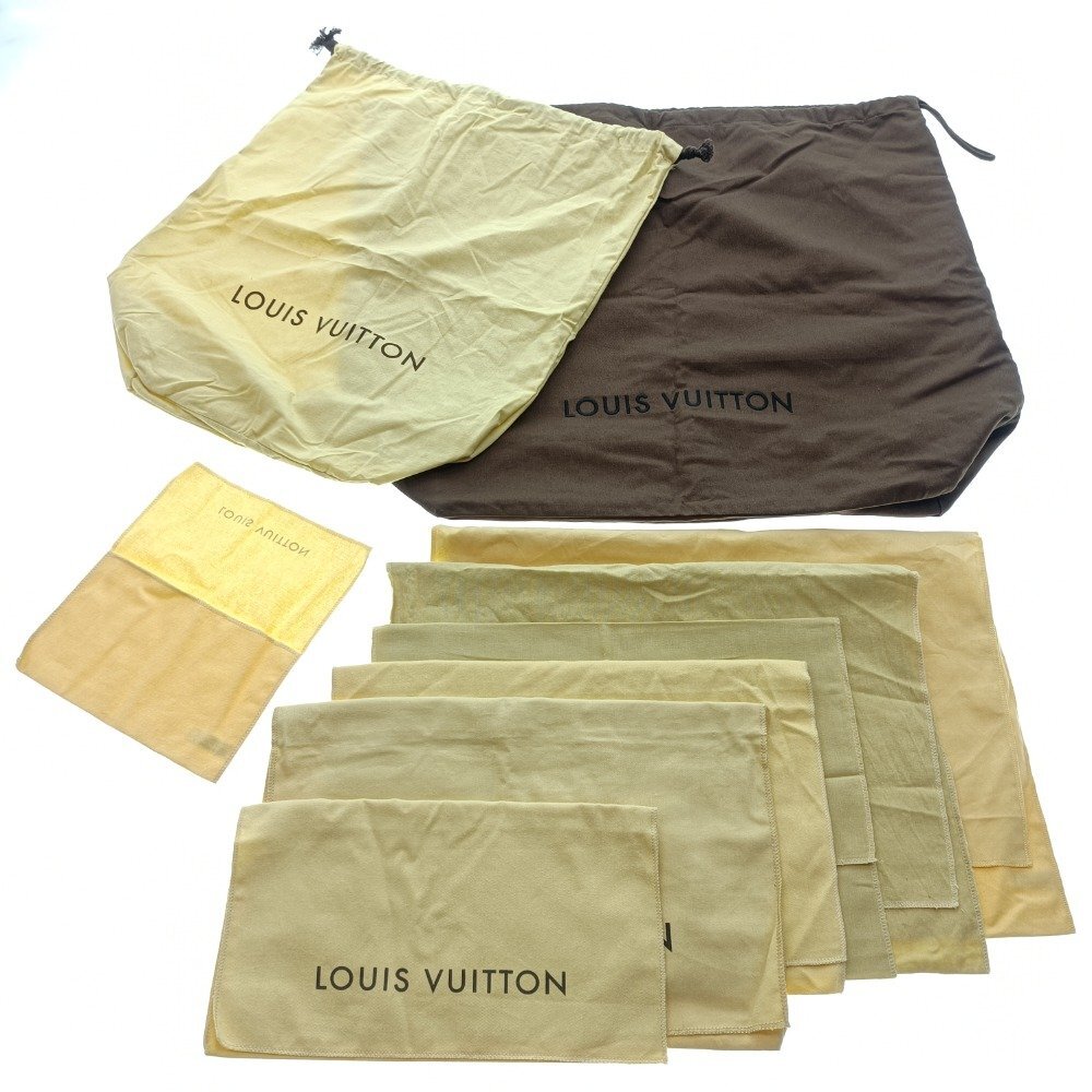 ★1円★ LOUIS VUITTON ルイヴィトン 保存袋 9枚セット バッグ ウォレット キーケース 小物入れなど ブランド ノベルティ まとめ売り 中古_画像1