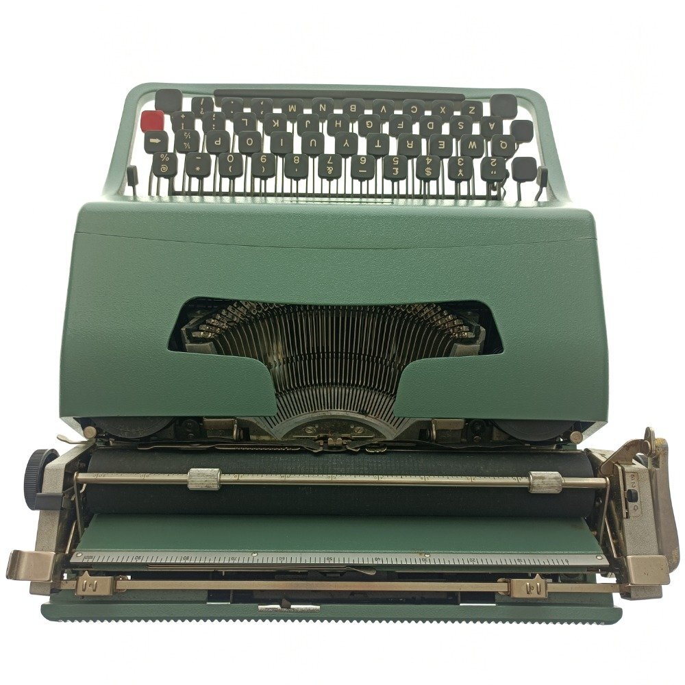 olivetti lettera オリベッティ レッテラ 32 スペイン製 ヴィンテージ タイプライター 専用ケース アンティーク レトロ 現状 中古の画像6