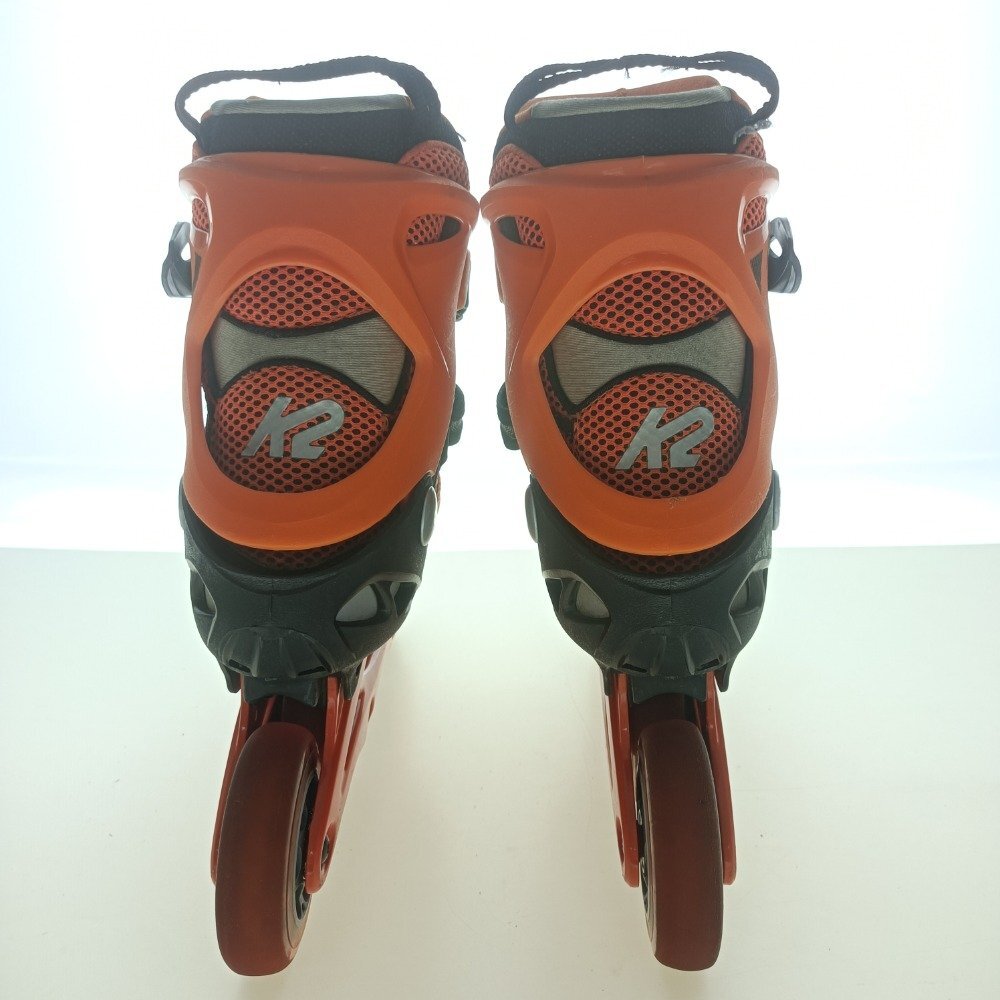 K2 ケーツー インラインスケート VO2 90 Boa M 25 オレンジ/ブラック メンズ エントリーモデル Skate スポーツ レジャー用品 中古_画像5