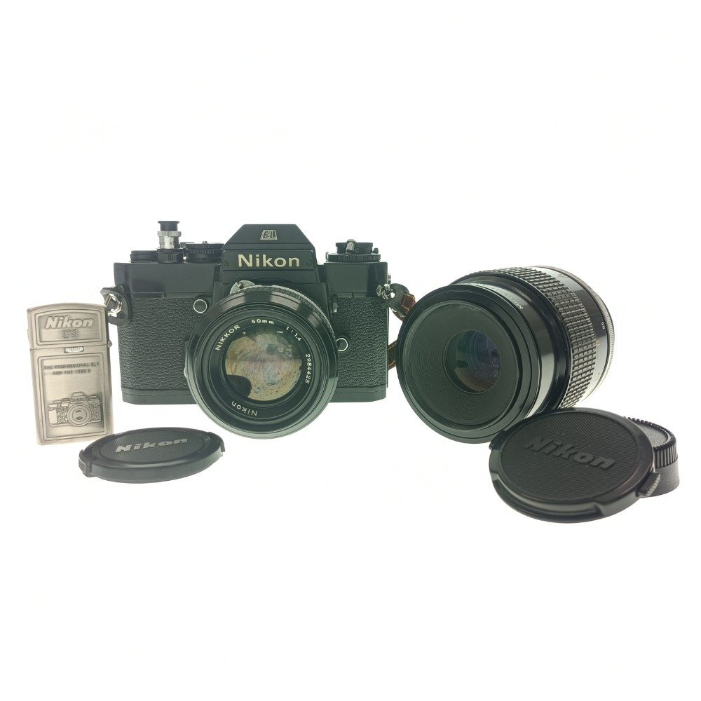 Nikon ニコン EL NIKKOR 50mm 1:1.4 105mm 1:4 MF 一眼レフ ボディ レンズ ライター ズーム 望遠 光学機器 現状 まとめ売り 中古の画像1