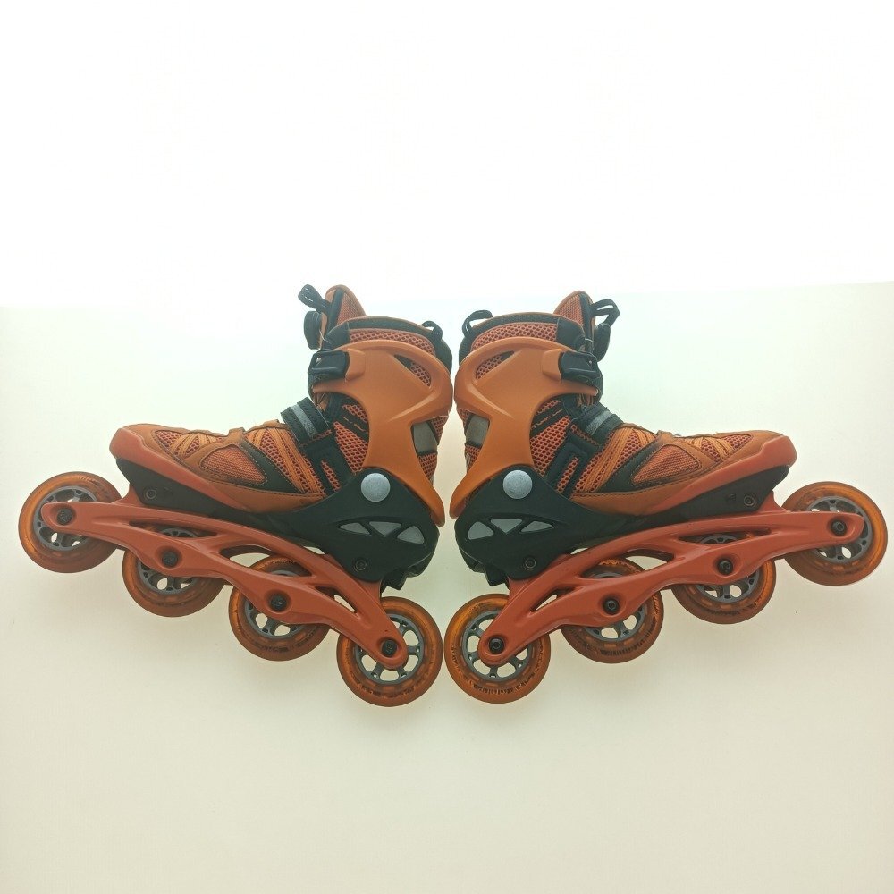 K2 ケーツー インラインスケート VO2 90 Boa M 25 オレンジ/ブラック メンズ エントリーモデル Skate スポーツ レジャー用品 中古_画像4