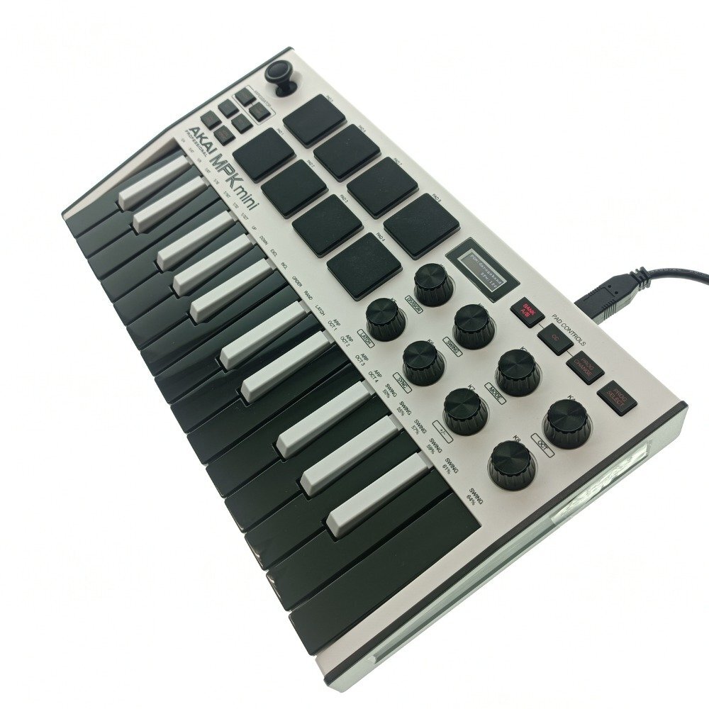 Akai Professional MPK MINI Akai Pro MIDI клавиатура контроллер Mini 25 ключ создание музыки USB MIDI клавиатура звук оборудование б/у 