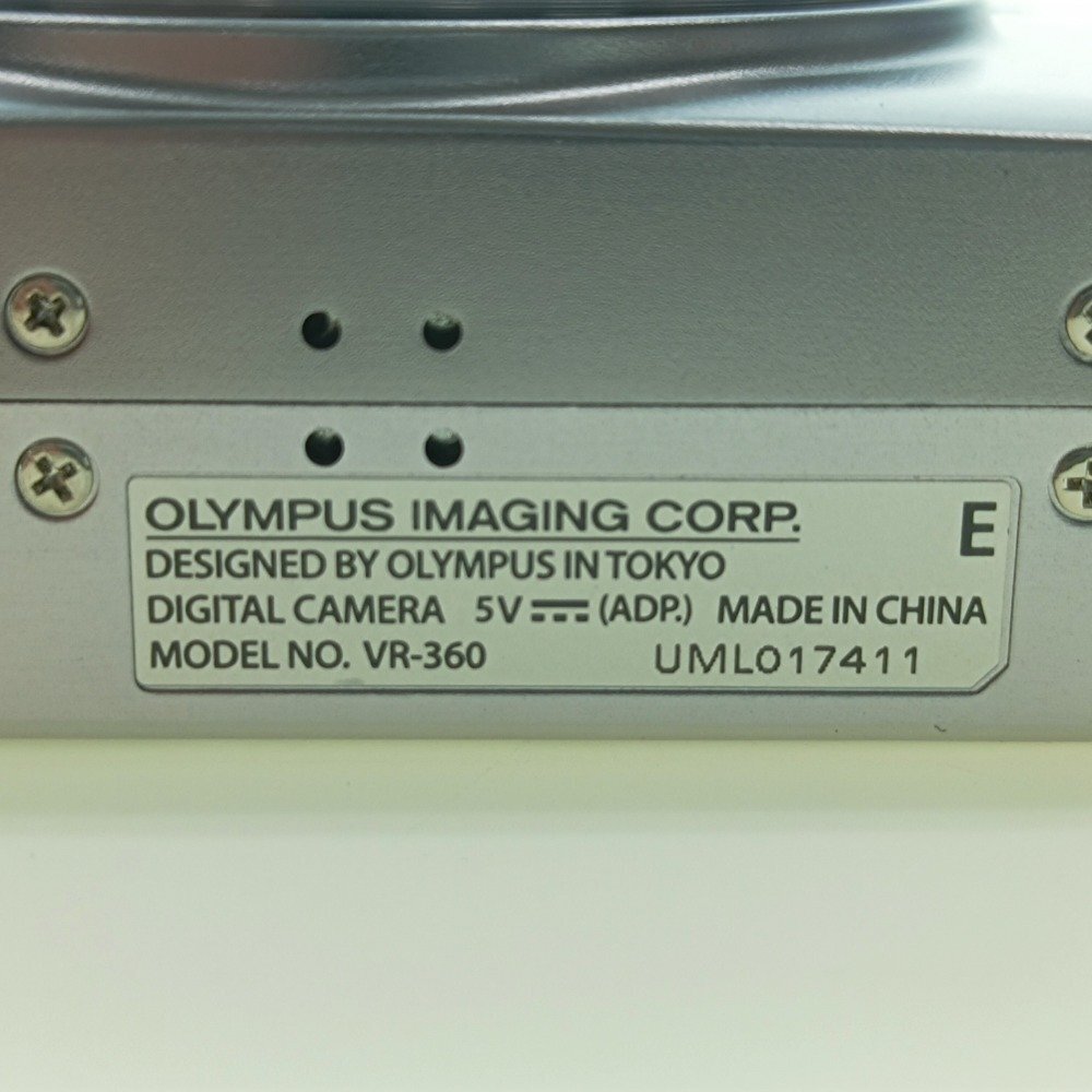 OLYMPUS オリンパス VR-360 コンパクトデジタルカメラ シルバー バッテリー 充電器 箱付 良品 平成 レトロ コンデジ 光学機器 中古の画像9