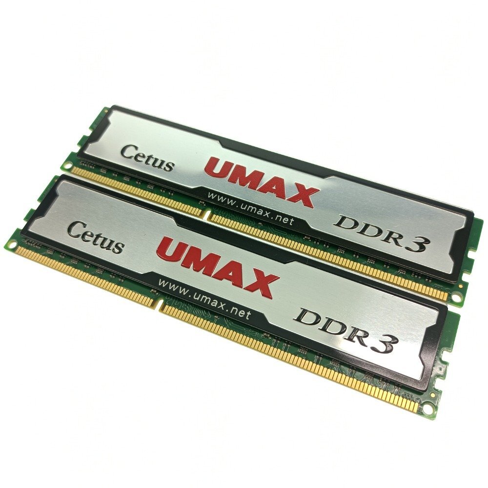 UMAX ユーマックス Cetus デスクトップ PC用メモリ DCDDR3-16GB-1333 (8GB×2枚組) PC3-10600 自作 増設 まとめ売り ジャンク 中古_画像1