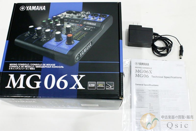 [極美品] YAMAHA MG06X 軽量コンパクトな6CHミキサー/エフェクト付き [OK509]の画像5