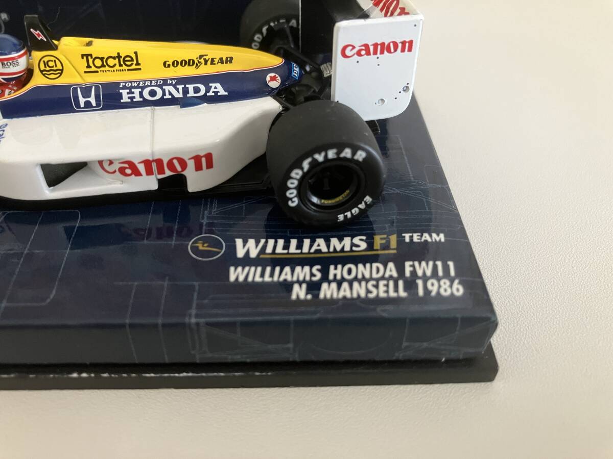 5＞PMA ミニチャンプス 1/43 ウィリアムズ ホンダ FW11【N.マンセル】1986の画像4
