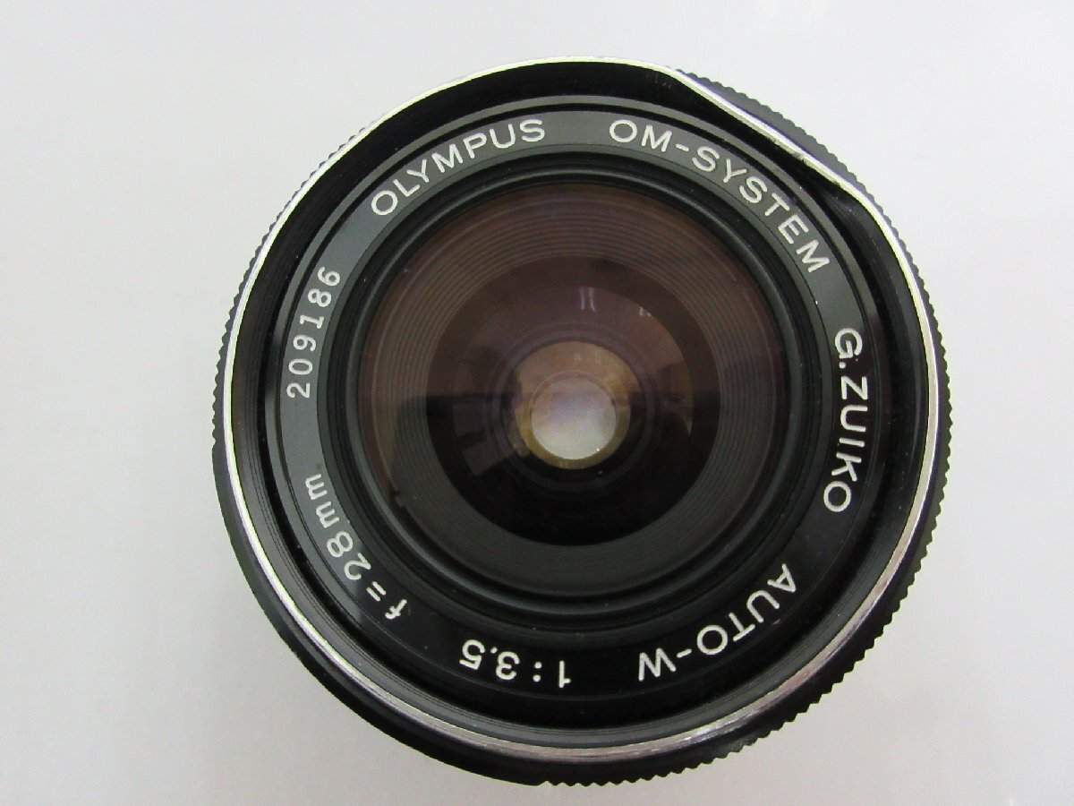 ジャンク品★OLYMPUS レンズ OM-SYSTEM G.ZUIKO AUTO-W 1:3.5 f=28mm オリンパス 動作未確認/現状渡し/中古/USEDの画像6