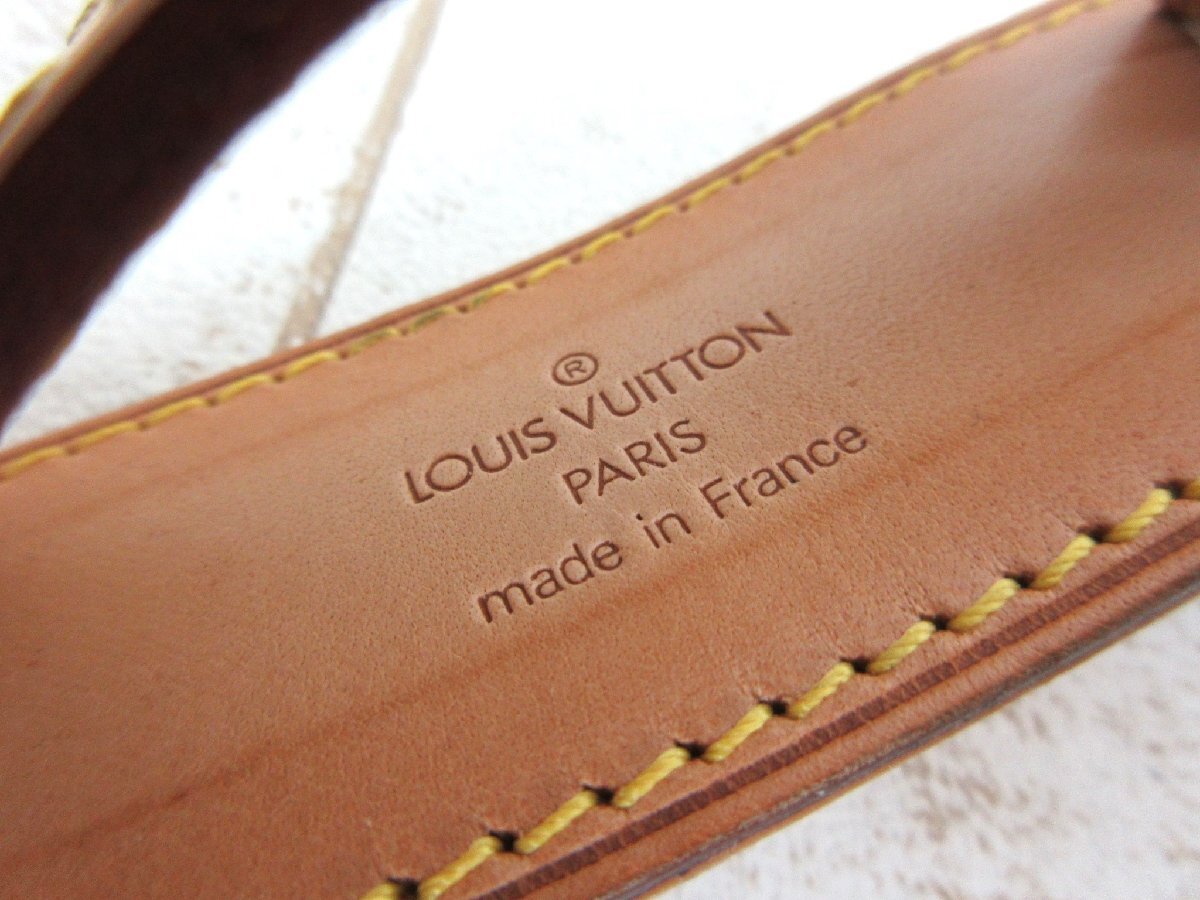 LOUIS VUITTON/ルイヴィトン：ショルダーストラップのみ ヌメ革 付属品 ポワニエ付き 中古/USED/正規品/LV_画像4