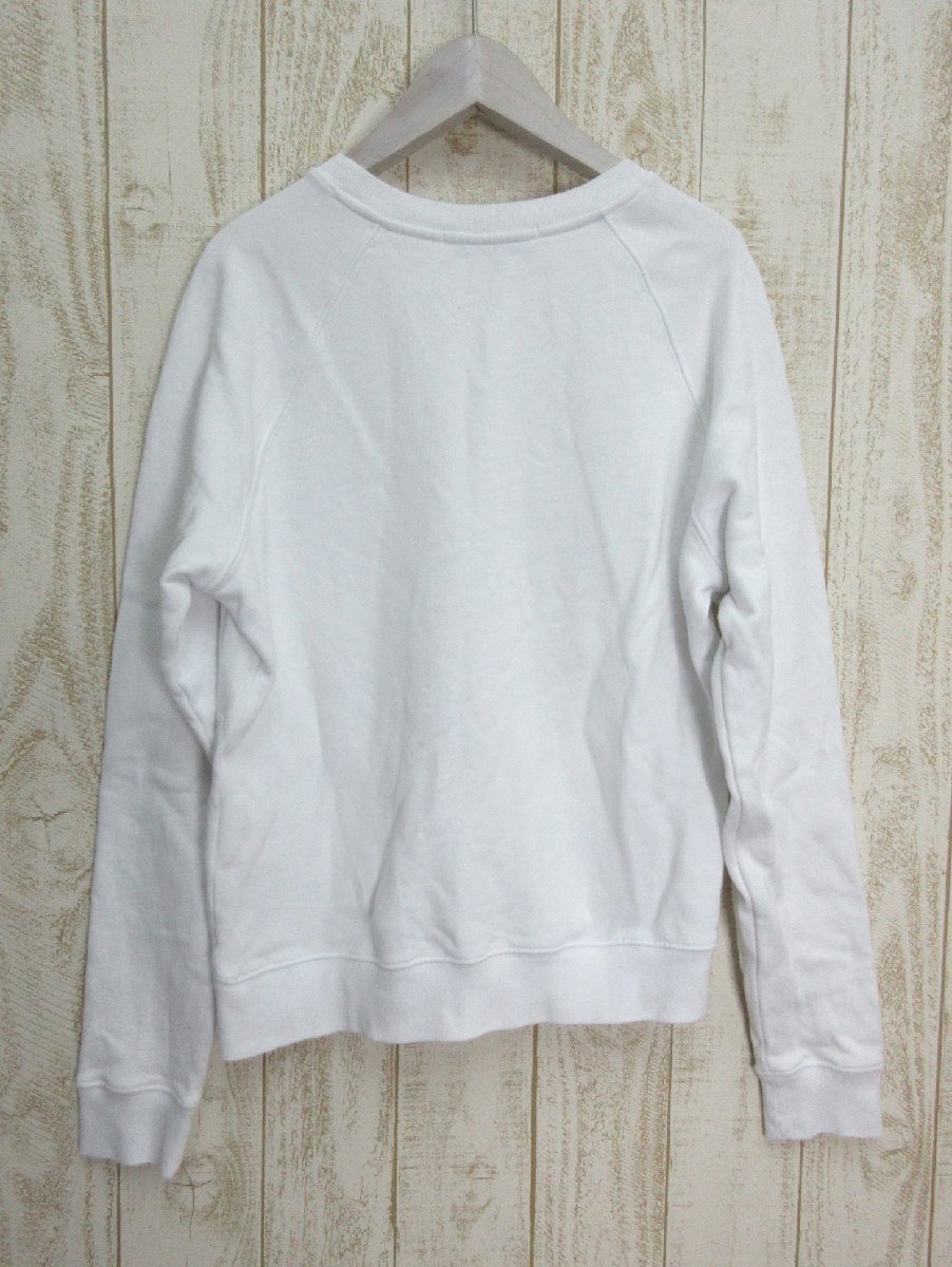 MSGM/ M e fibre - M : sweat sweatshirt Logo crew neck reverse side nappy 2542MDM189 white size XS/ lady's / used /USED