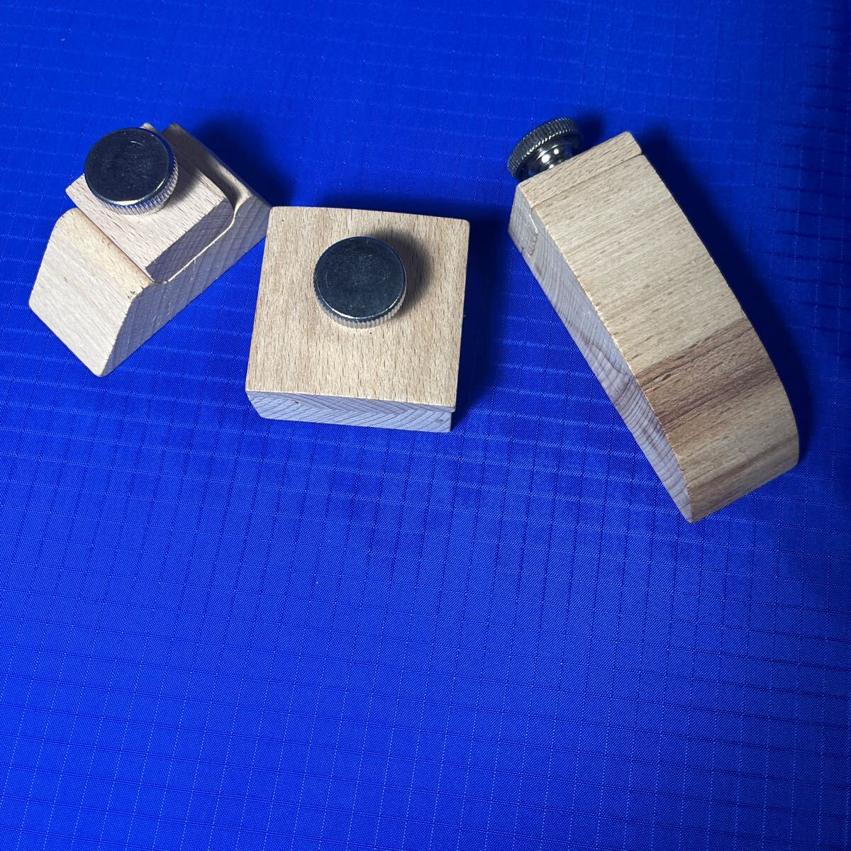 木製研磨 ブロック 3個セット レザークラフト 研磨ブロック サンドペーパーホルダー_画像2