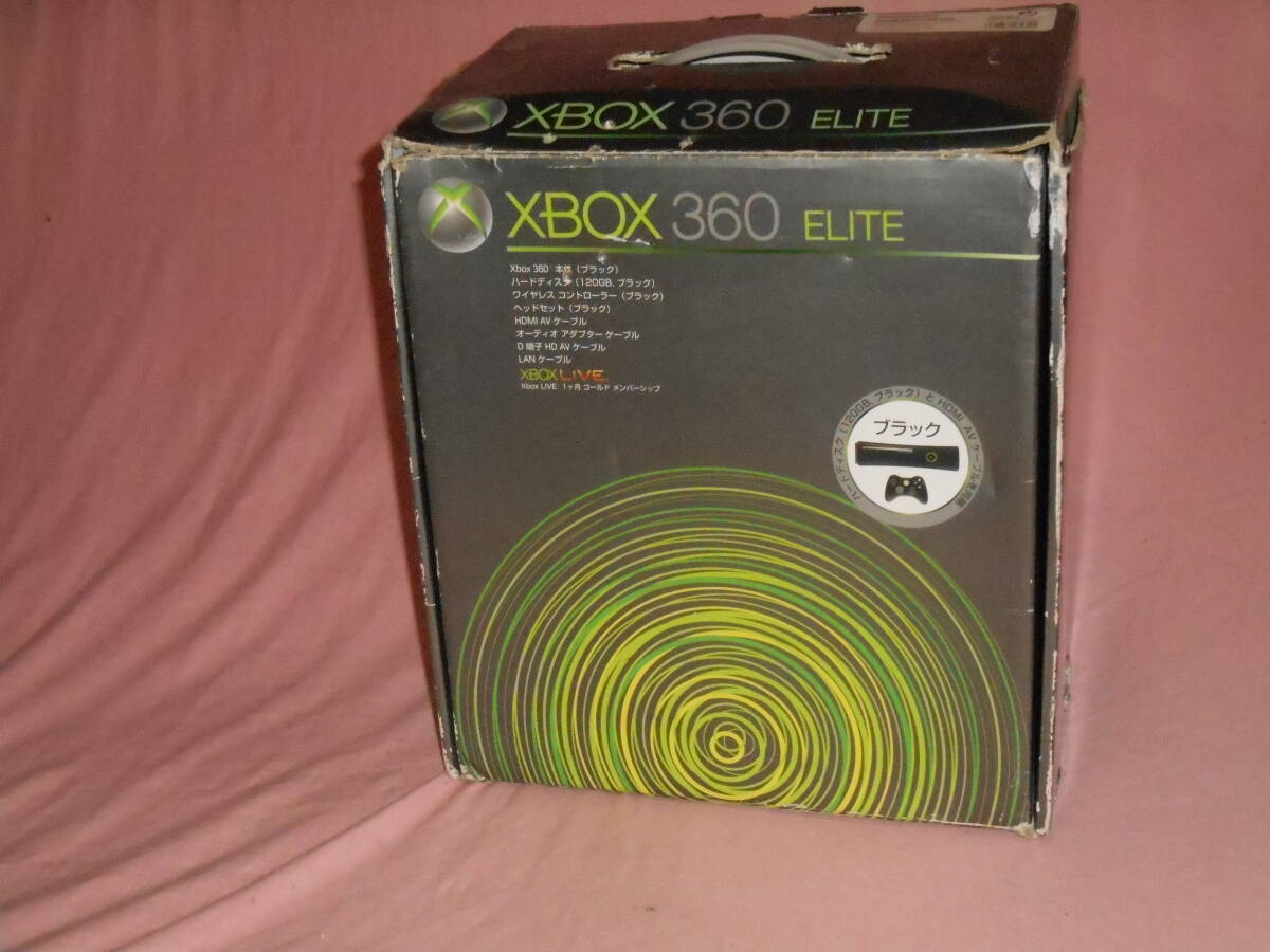  game machine #XBOX*360*ELITE* black * box attaching #USED