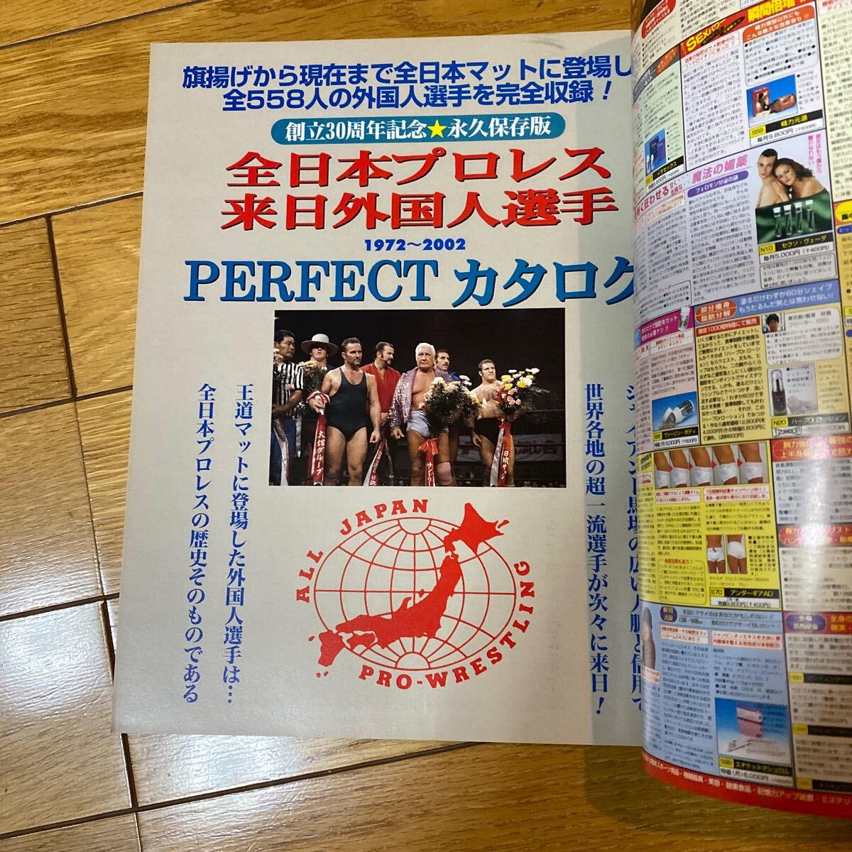 週刊ゴング11月9日増刊 平成14年  全日本プロレス 来日外国人選手 PERFECTカタログの画像4