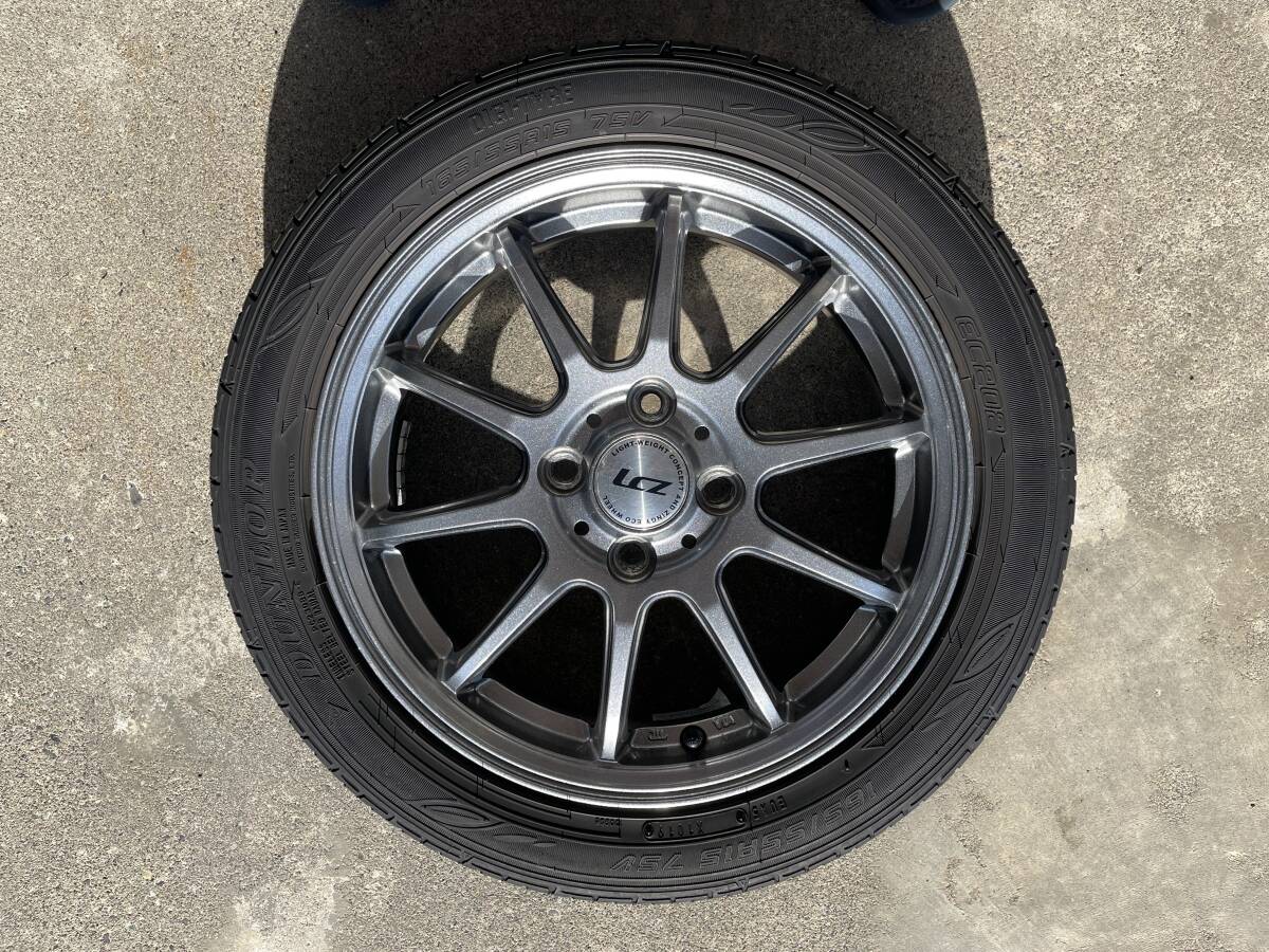 Nbox JF4 サマータイヤ+アルミホイール 2019 まだまだイケる！ 165/55R15 4.5J オフセット+45 PCD100_画像2