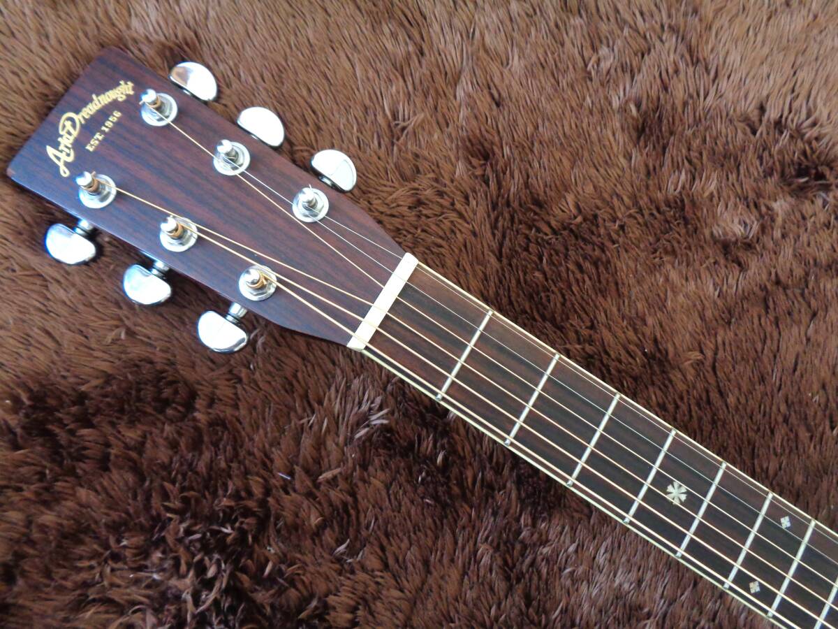 ARIA AF-65 BS オール単板 アリア アコースティックギター ギグバッグ付の画像4