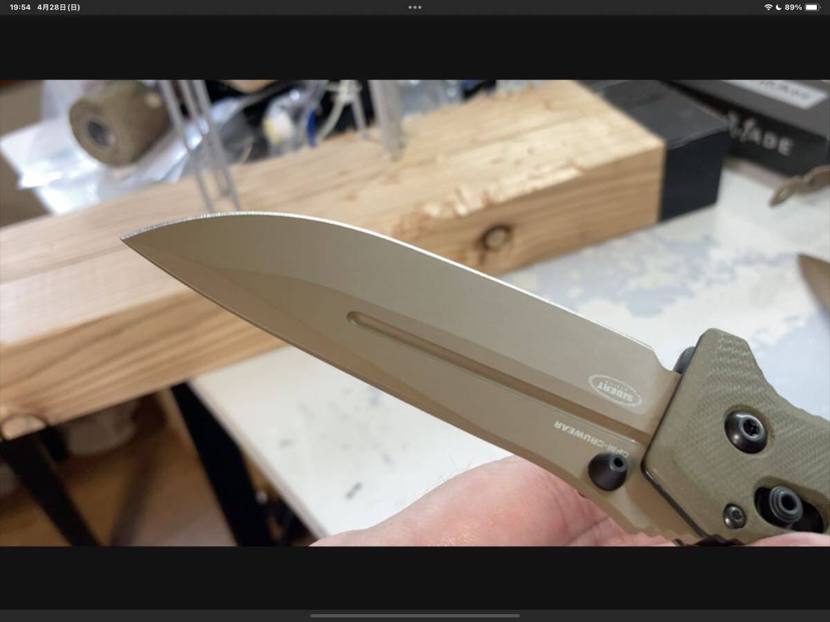 【BENCHMADE】ADAMASフォルダー フルサイズ【中古】フォールディングナイフ 折り畳み式ポケットナイフ キャンプ用品 の画像9