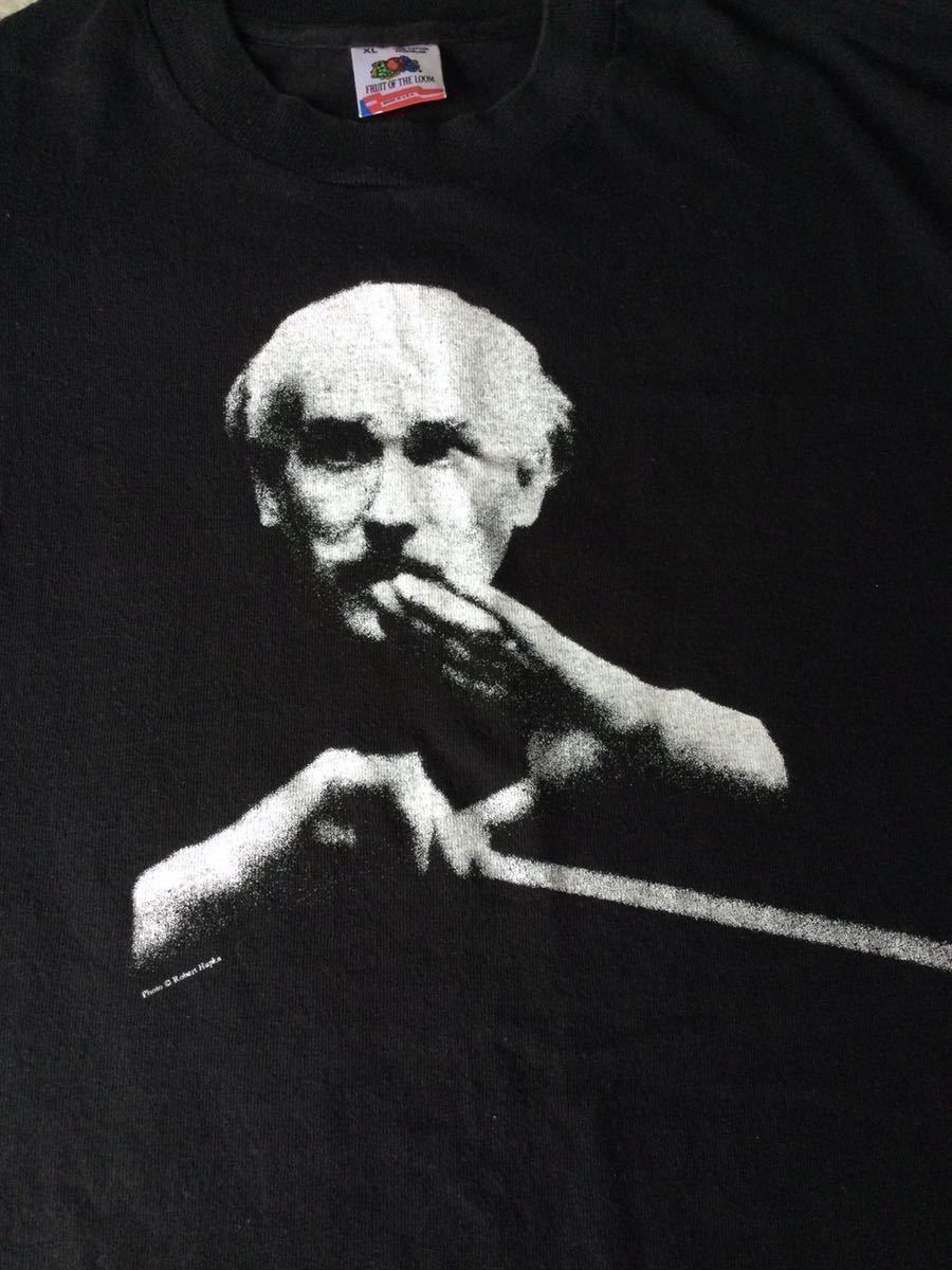 3000円〜 USED ビンテージ 90s アルトゥーロ トスカニーニ Arturo Toscanini Tシャツ 音楽家 ベートーベン バッハ 半袖 USA製 vintage teeの画像3