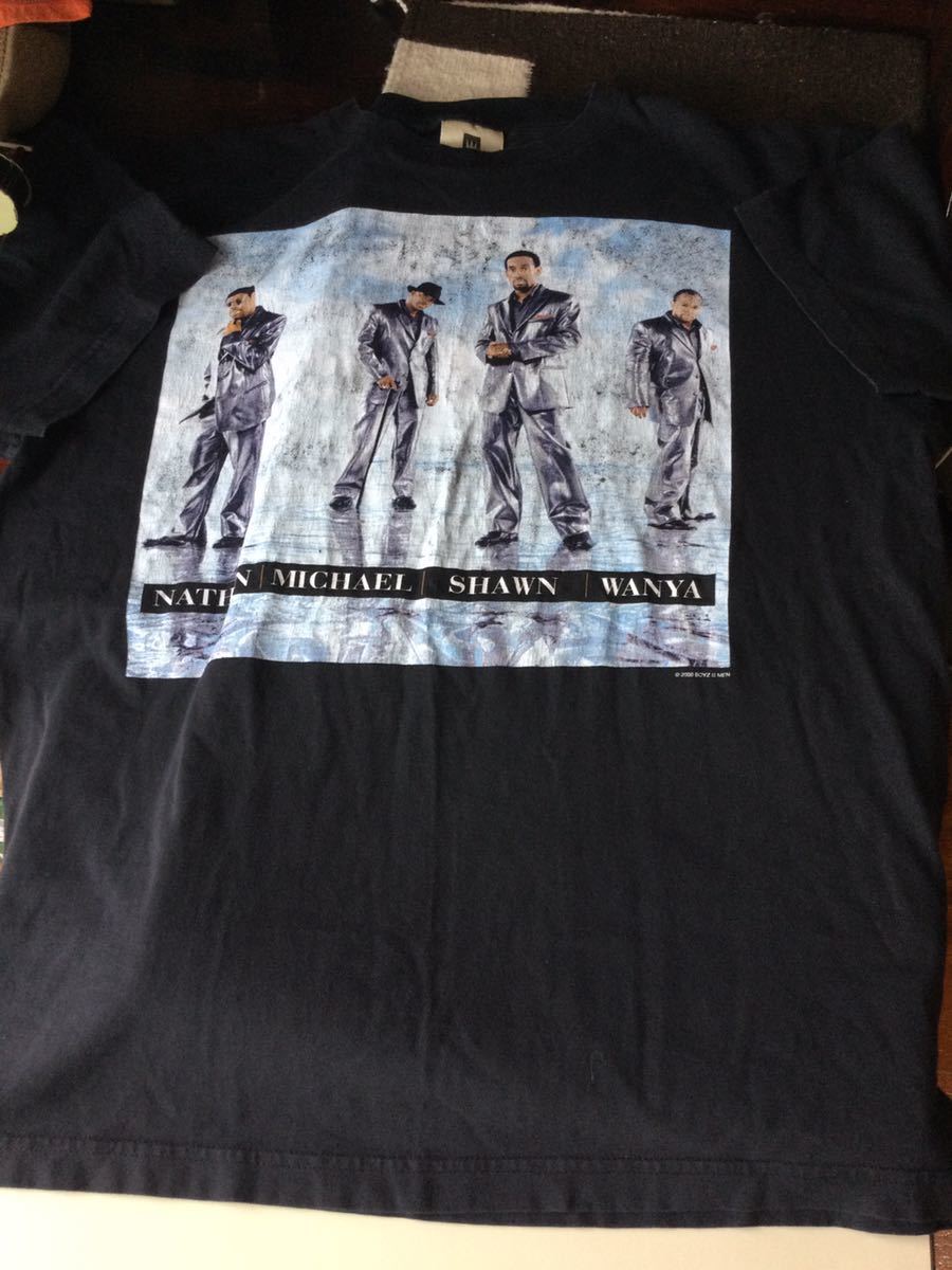 3000円〜 USED ビンテージ 00s Boyz II Men ボーイズ・トゥ・メン Tシャツ XL 00年代 アート ラップ R&B vintage t shirt TEEの画像1