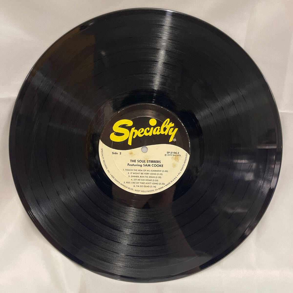 40406N 12inch LP★THE SOUL STIRRERS Featuring SAM COOKE /SPECIALITY RECORDS★SP-2106_画像6