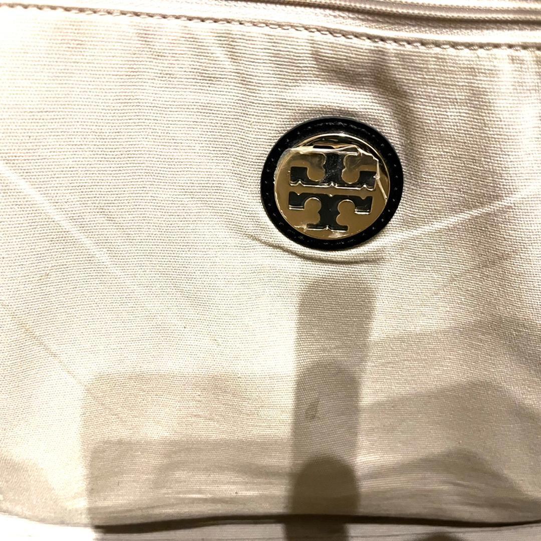 トリーバーチ TORY BURCH ナイロン エナメル 黒トートバッグの画像7