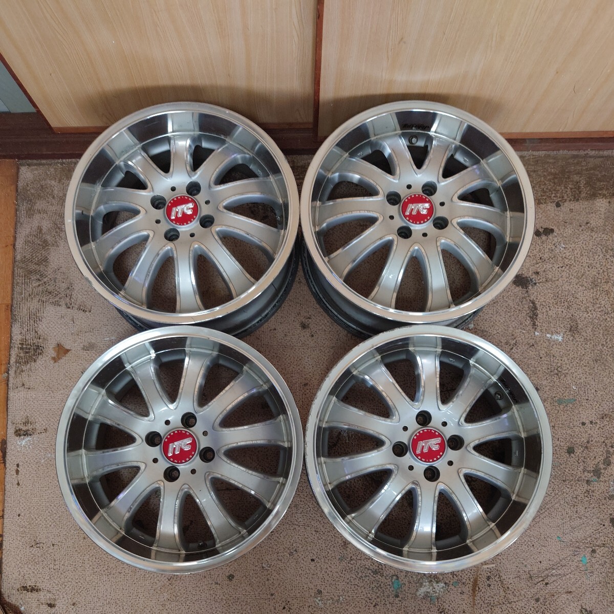 （中古４本セット）RAYS ITC-SPORT PROUD 16×6.5JJ ＋53 P.C.D.100 4穴 ハブ径65mm COLOR:MO #ITC SEBRING #レイズの画像1