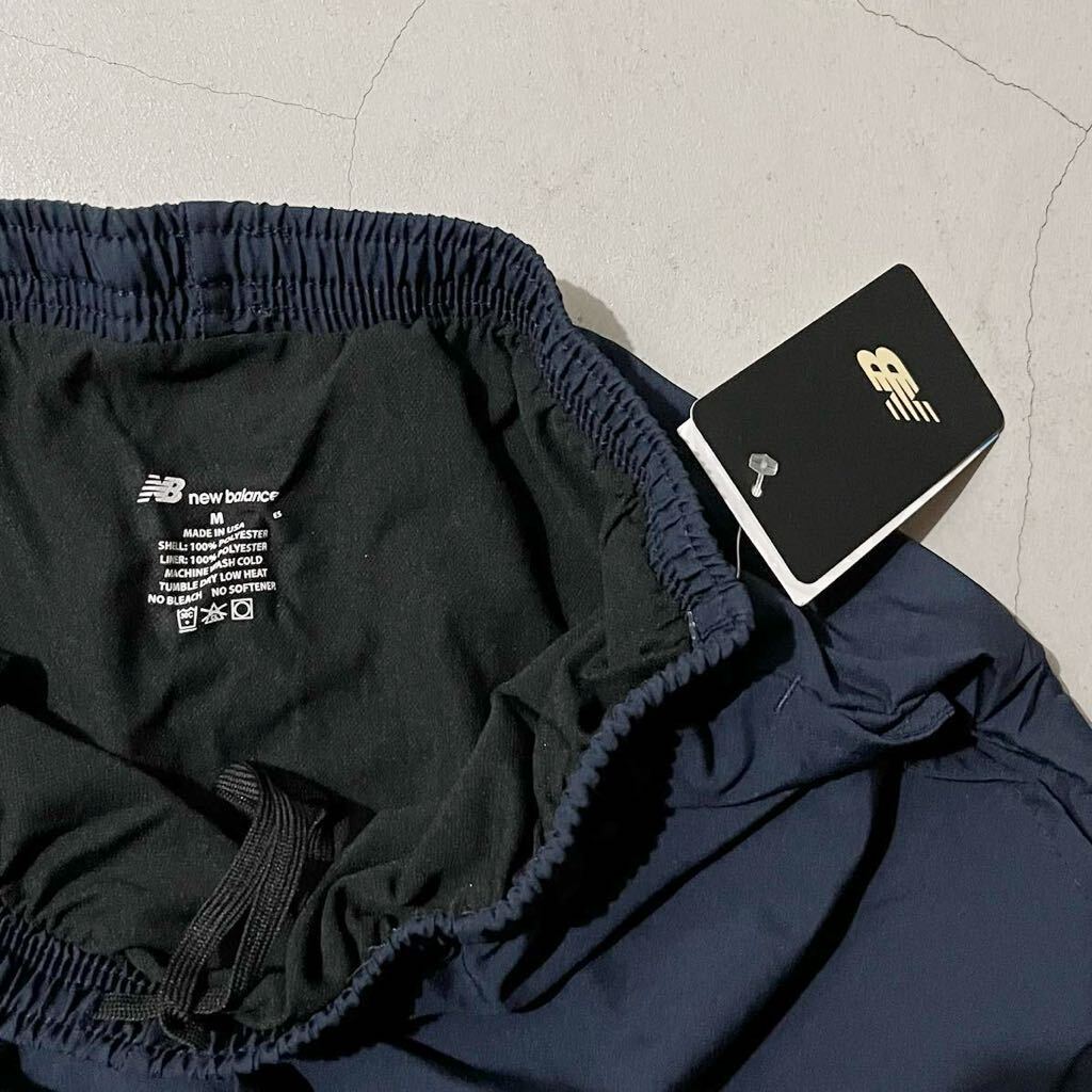 USA製 未使用 デッドストック newbalance社製 US NAVY リフレクター トレーニングショーツ ネイビー M / 海軍 ヴィンテージ 管理番号01の画像3