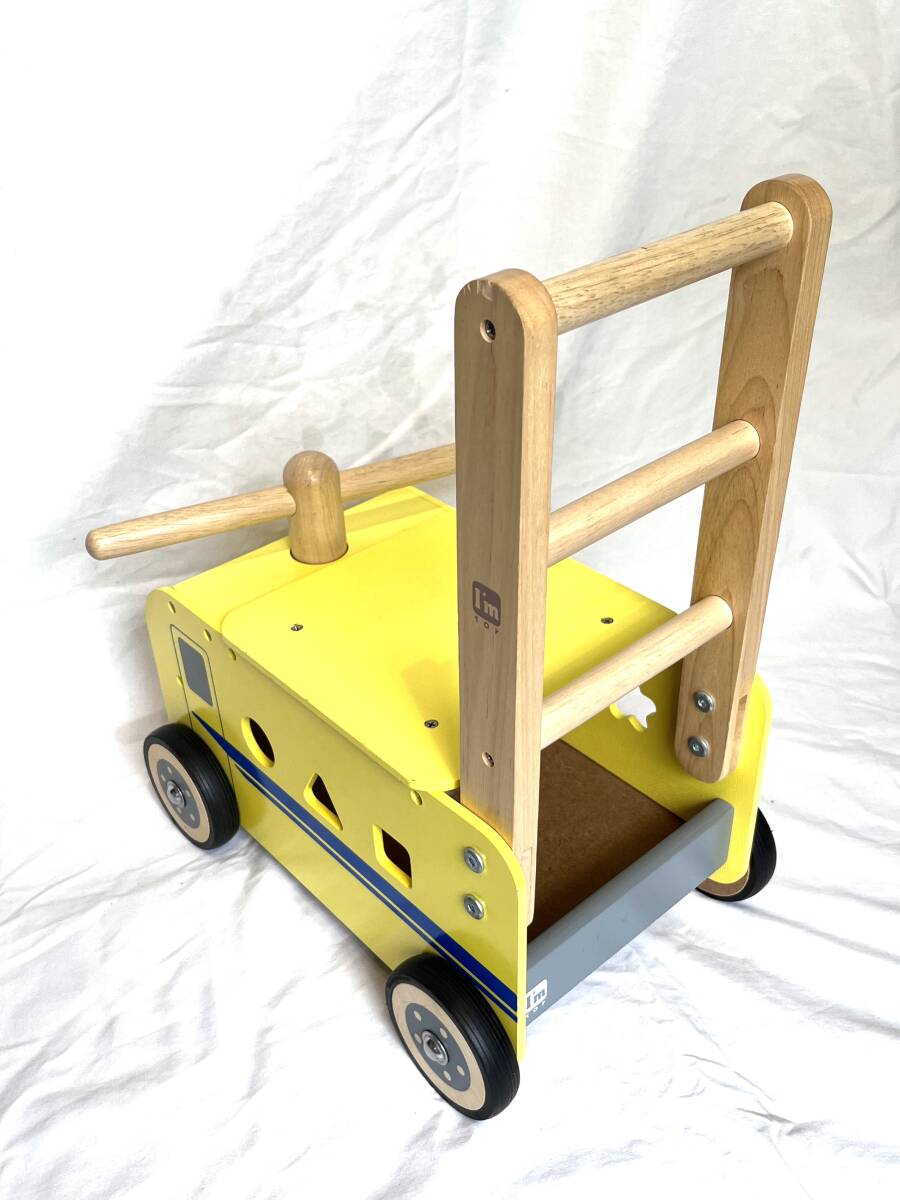 *I*mToy I m игрушка dokta- желтый ручная тележка War машина & ride гремящий развивающая игрушка деревянная игрушка 