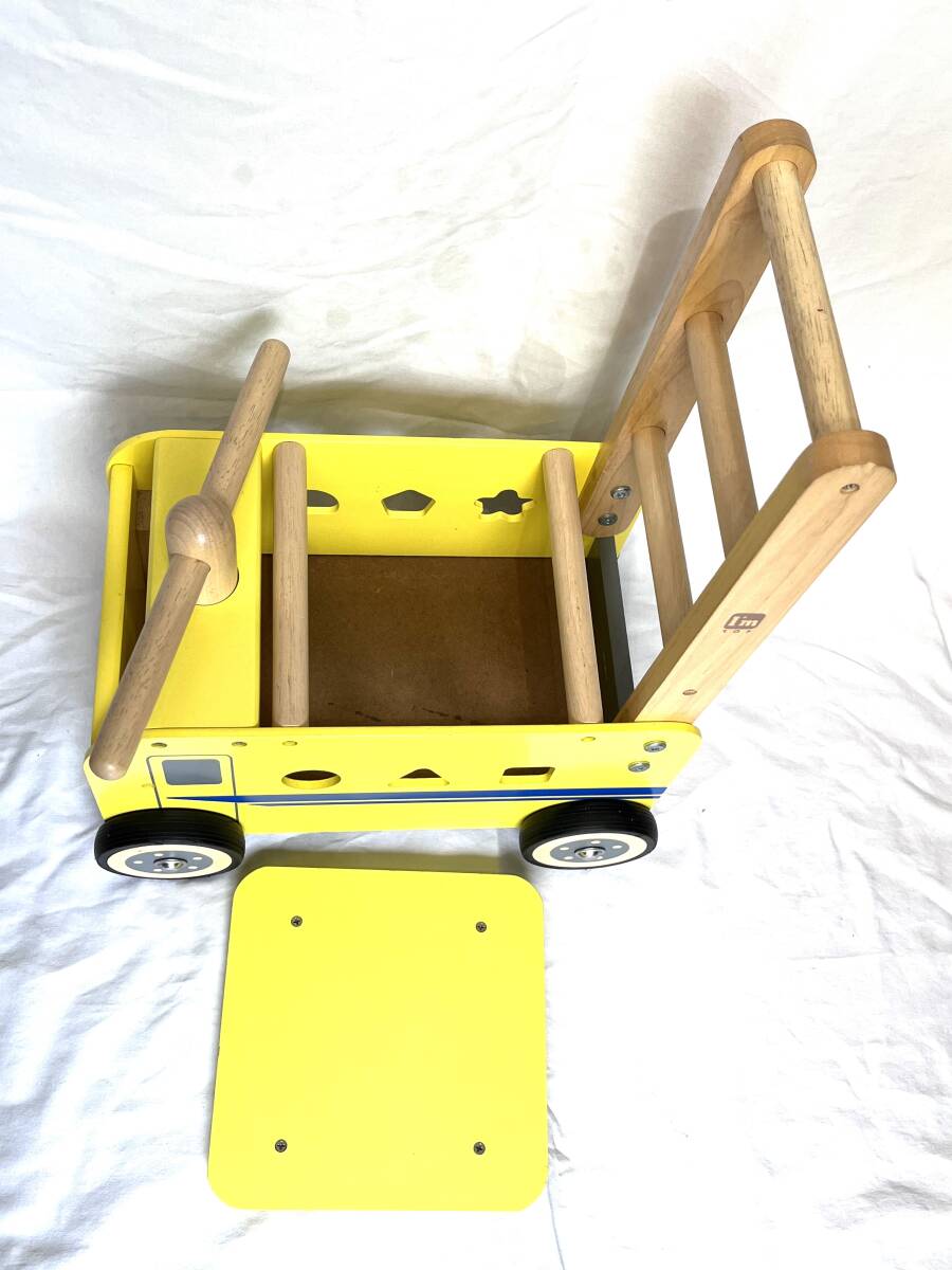 *I*mToy I m игрушка dokta- желтый ручная тележка War машина & ride гремящий развивающая игрушка деревянная игрушка 