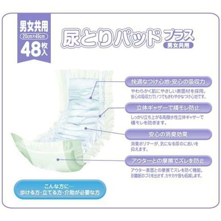 エルモアいちばん尿とりパッドプラス 6袋合計288枚 送料無料