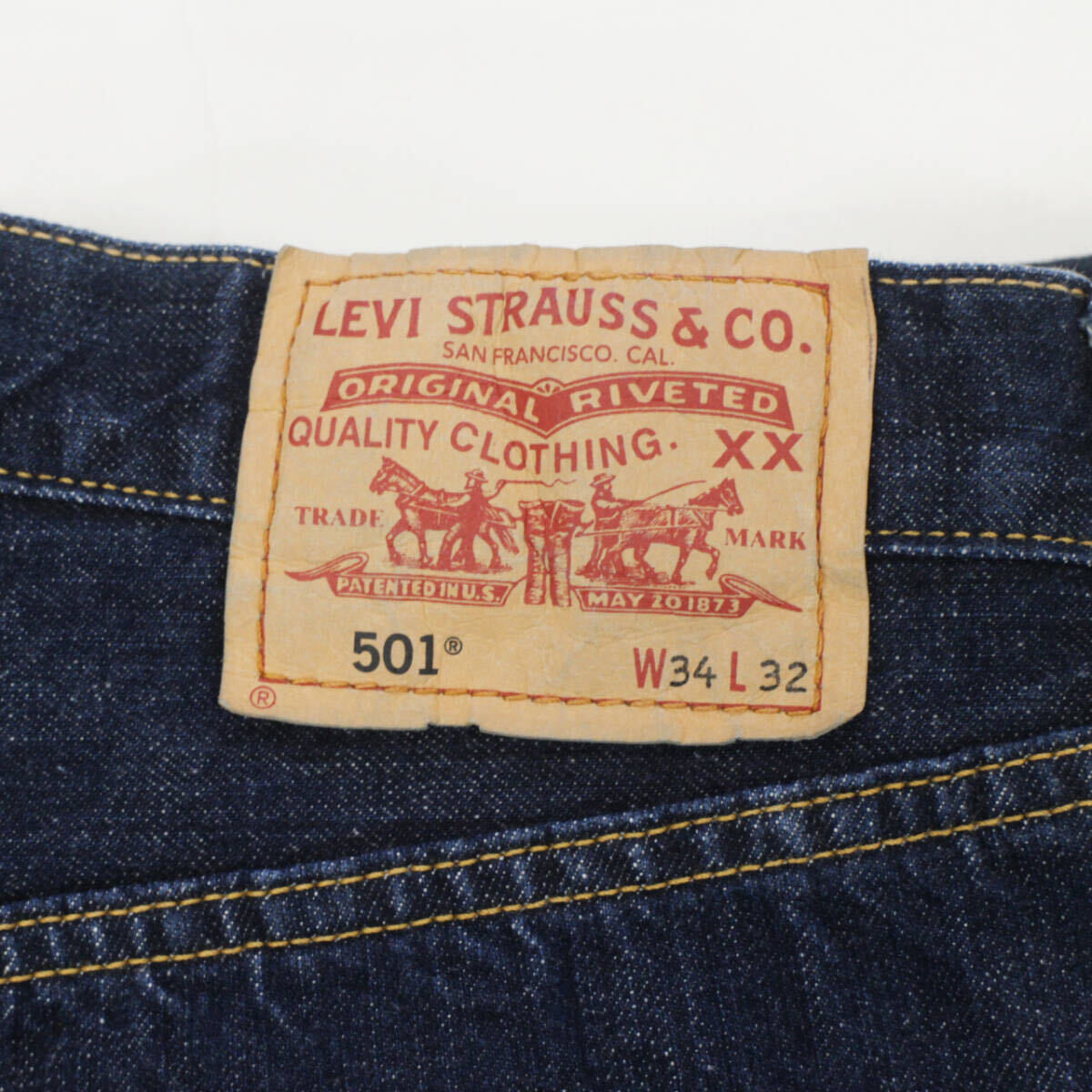 濃紺 00s Levi's リーバイス 501 デニム パンツ W34 フィリピン製 2007年製_画像4