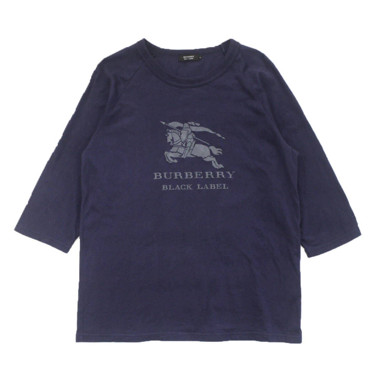 BURBERRY BLACK LABEL バーバリーブラックレーベル 7分袖 Ｔシャツ ロゴプリント 3の画像1