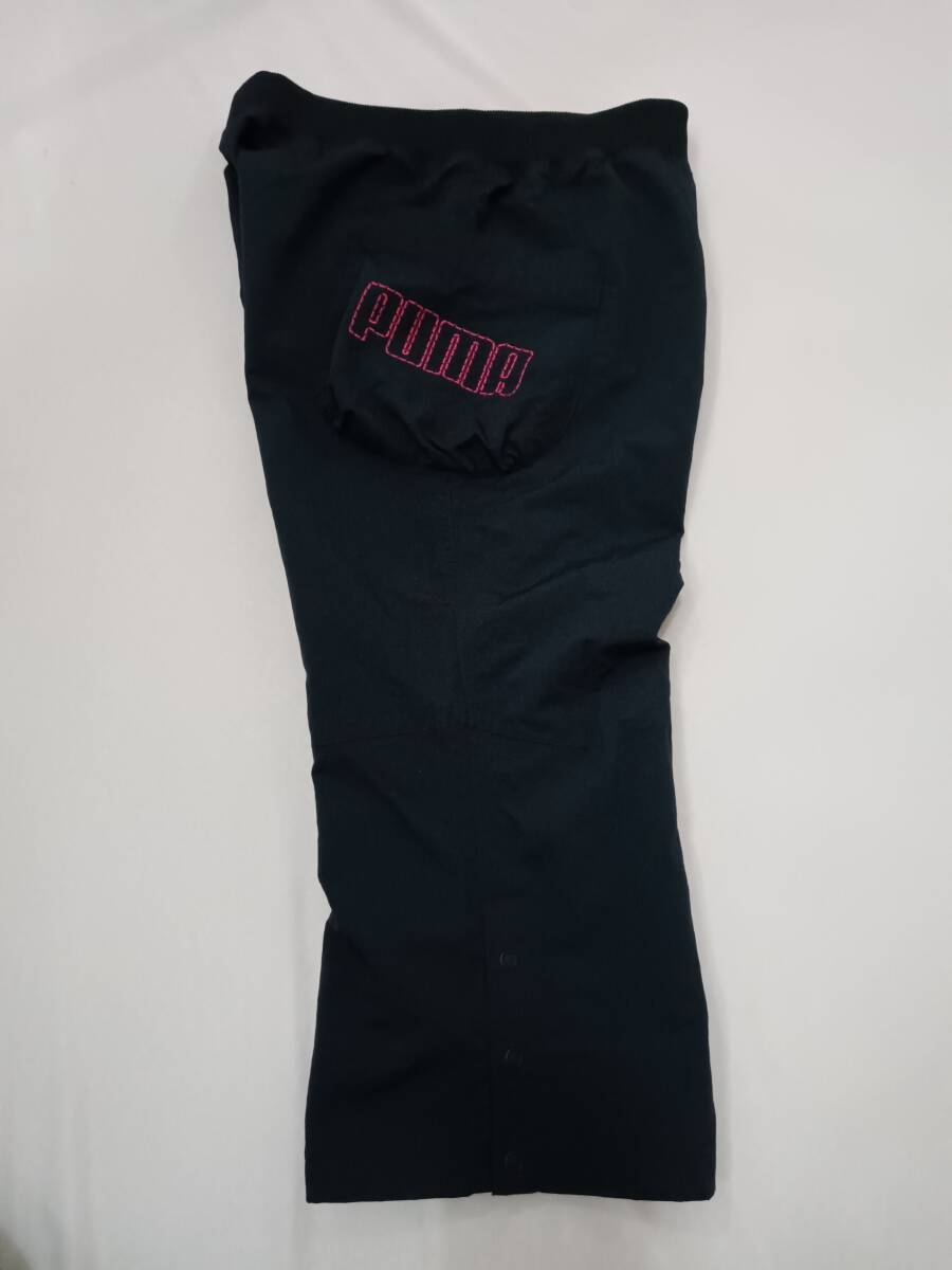 PUMA Puma тренировочные штаны низ черный 7 часть длина боковой карман нейлон женский указанный размер :M Golf 