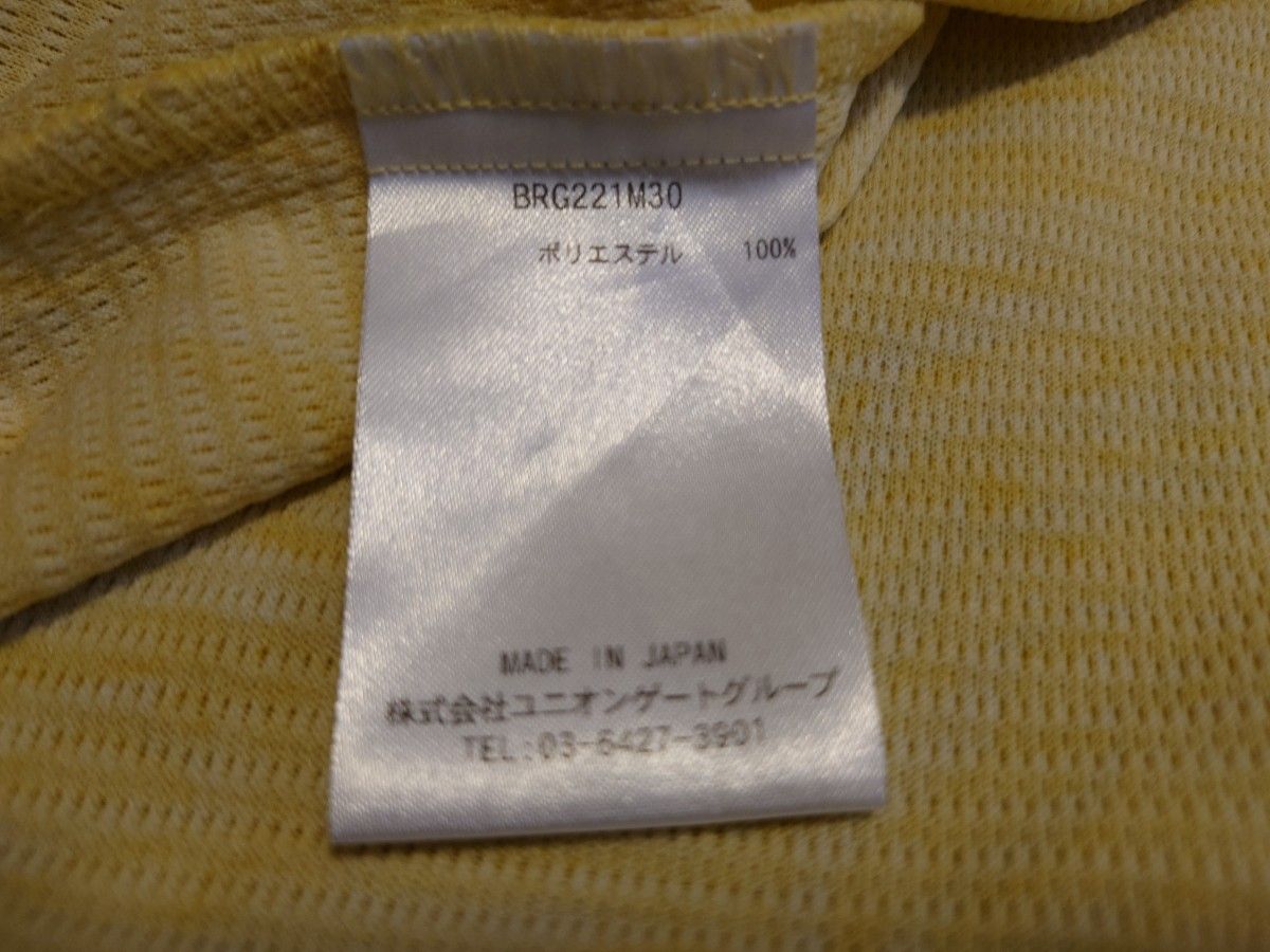 ブリーフィング　半袖ポロシャツ　XL　イエロー　RESORT CAMO SKIPPER SHIRT