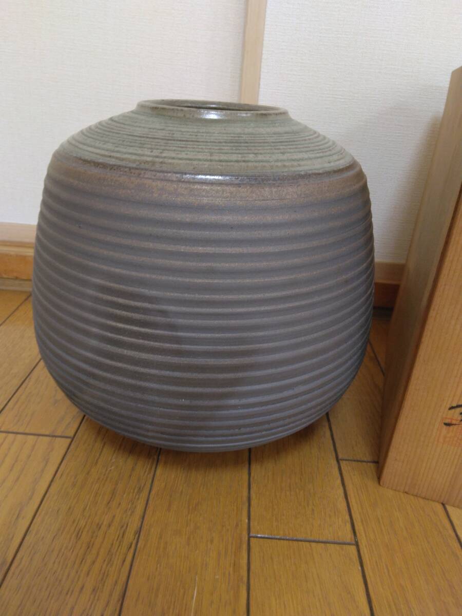  Echizen .. mountain kiln vase flower natural flower go in flower vase tree box *h1448