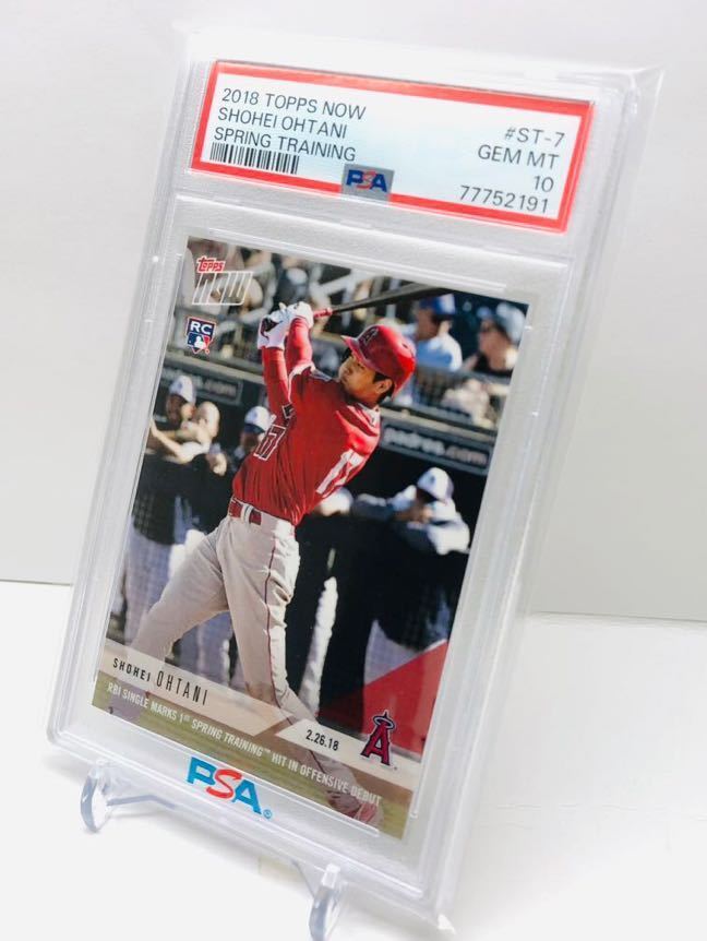 《PSA10》 大谷翔平 2018 TOPPS NOW #ST-7 ルーキー オープン戦デビュー RC GEM MINT Rookie 鑑定済_画像2