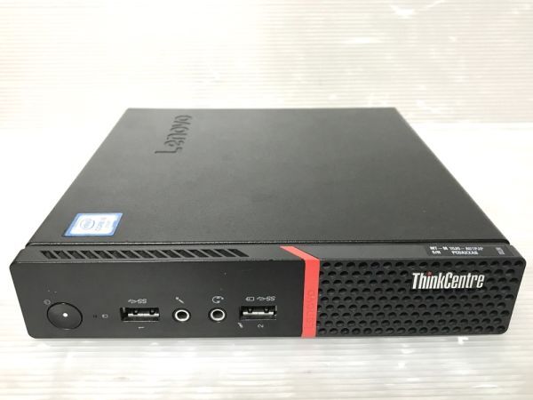 格安 超小型デスクトップ 6世代CPU Lenovo ThinkCentre M700 Tiny ①(Core i3-6100T 3.2GHz/4GB/500GB/Windows10 Pro)[658610-]の画像1