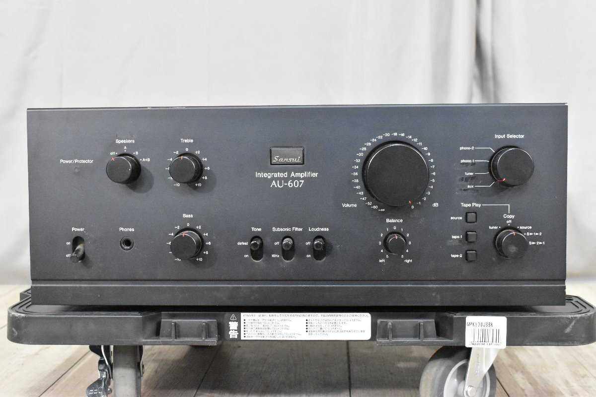 ◇p1618 ジャンク品 Sansui サンスイ プリメインアンプ AU-607_画像2