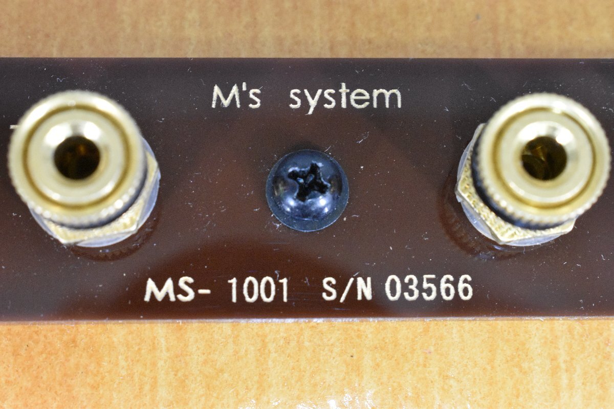 ◇p1738 中古品 M's system エムズシステム 波動スピーカー MS-1001_画像9