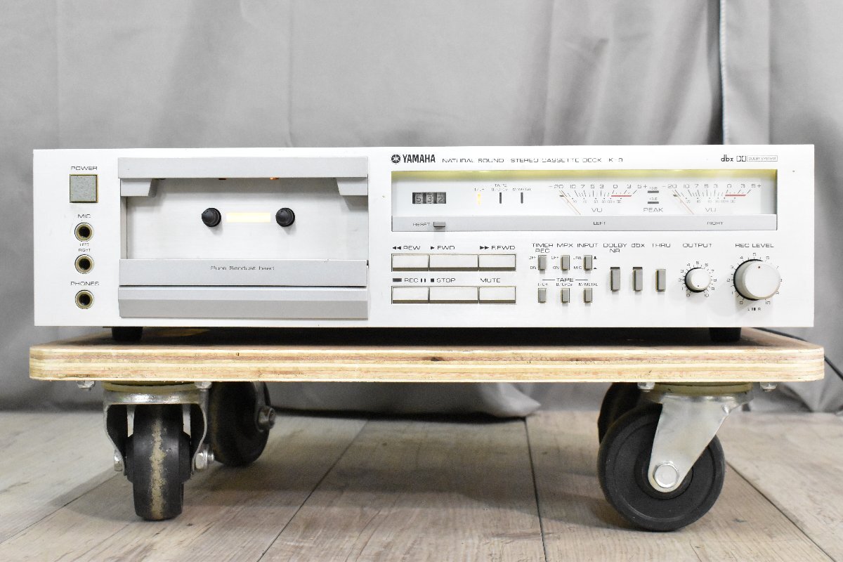 ◇p1823 ジャンク品 YAMAHA ヤマハ ステレオカセットデッキ K-9の画像2