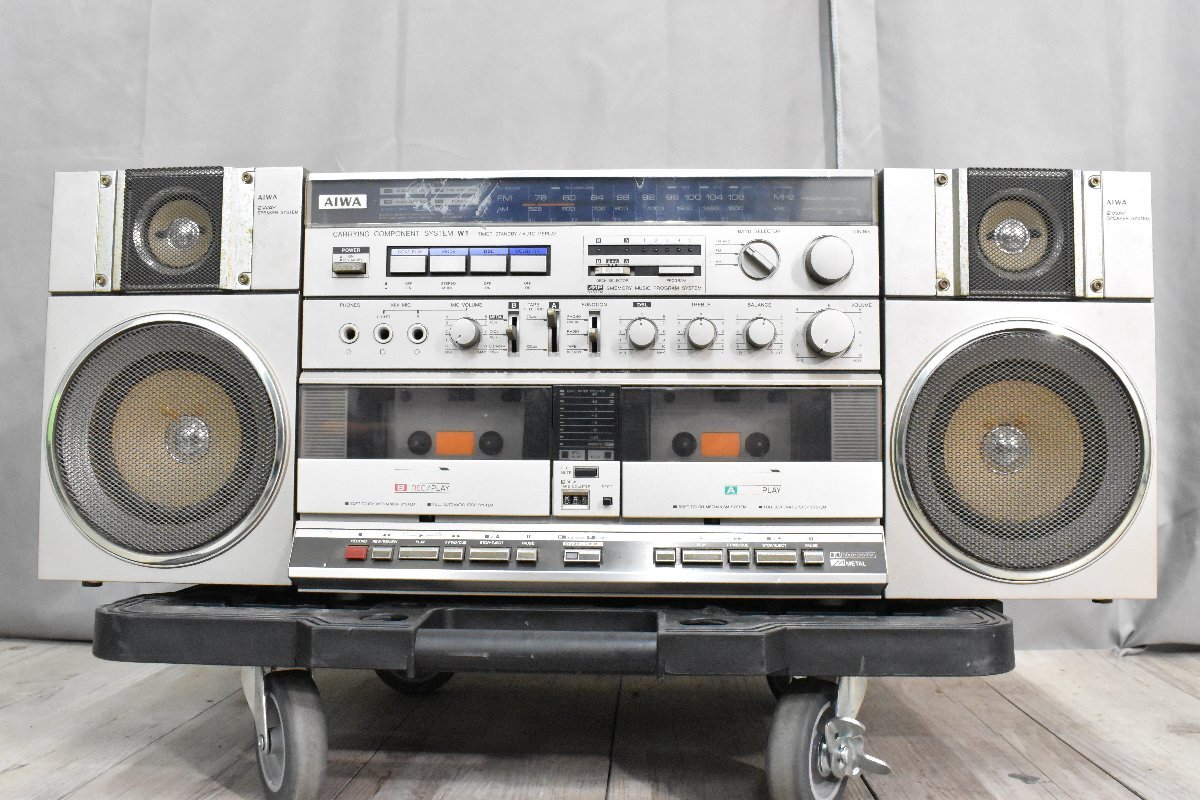 ◇p1775 現状品 AIWA アイワ ラジオカセットデッキ CA-W1の画像2