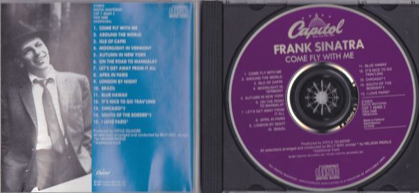 CD　★COME FLY WITH ME/FRANK SINATRA　国内盤　(CDP 7 48469 2)_画像2