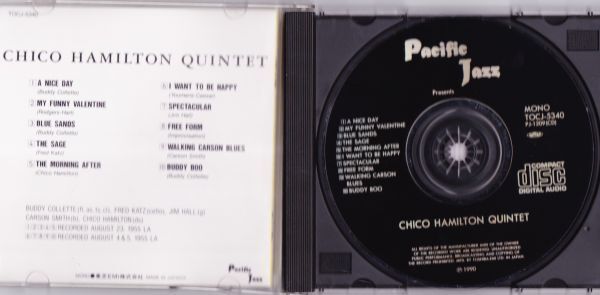 CD　★CHICO HAMILTON QUINTET チコ・ハミルトン・クインテット / CHICO HAMILTON QUINTET 　国内盤　(TOCJ-5340)_画像2