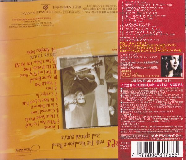 CD　★Norah Jones Feels Like Home　国内盤　(EMI TOCP-67320)　帯付_画像3