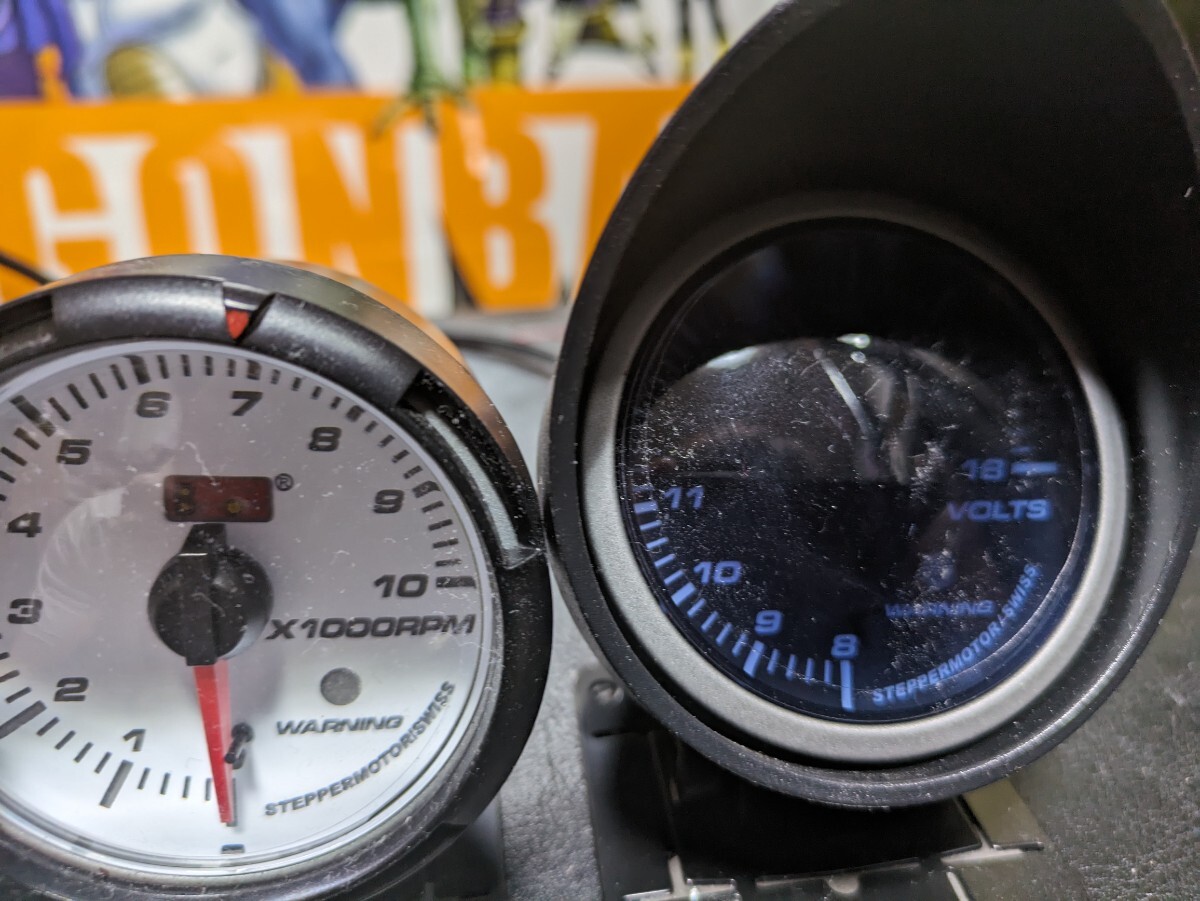  auto gauge tachometer vacuum meter voltmeter clock 