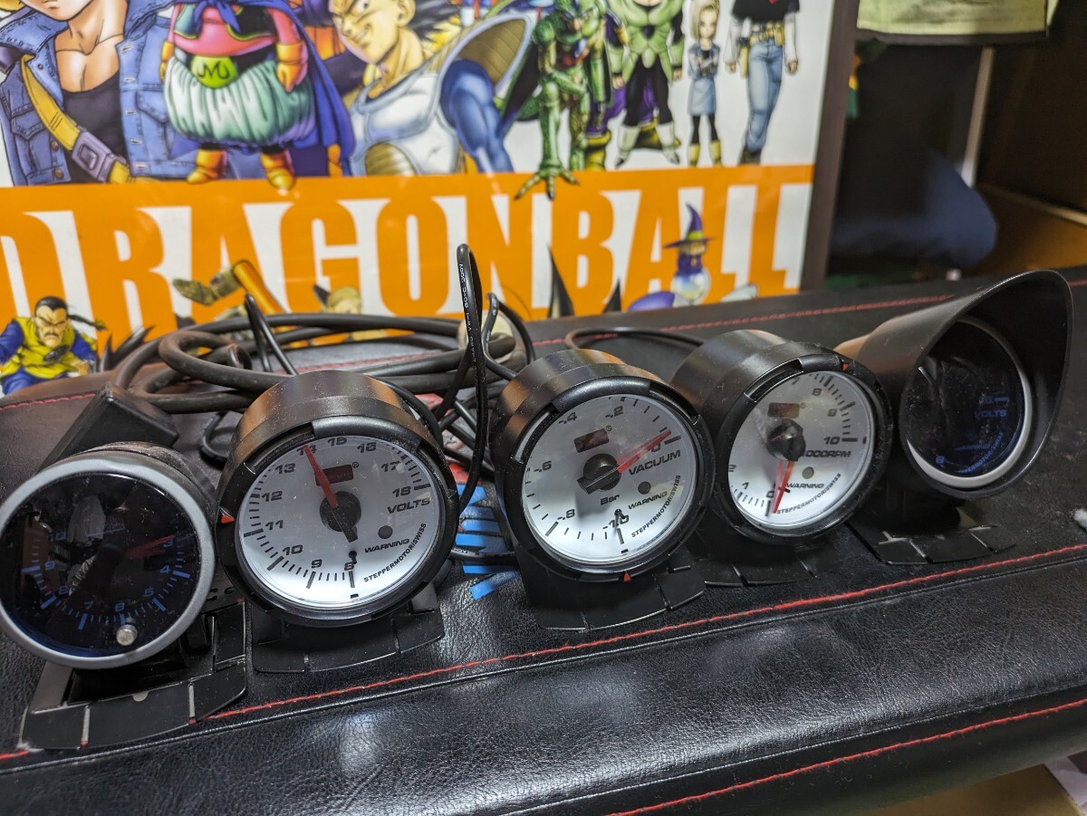  auto gauge tachometer vacuum meter voltmeter clock 