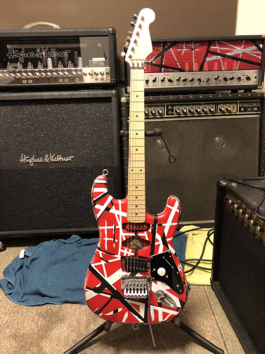 自作コンポーネントギター (検)EVH ヴァンヘイレン フランケン Kramer の画像1