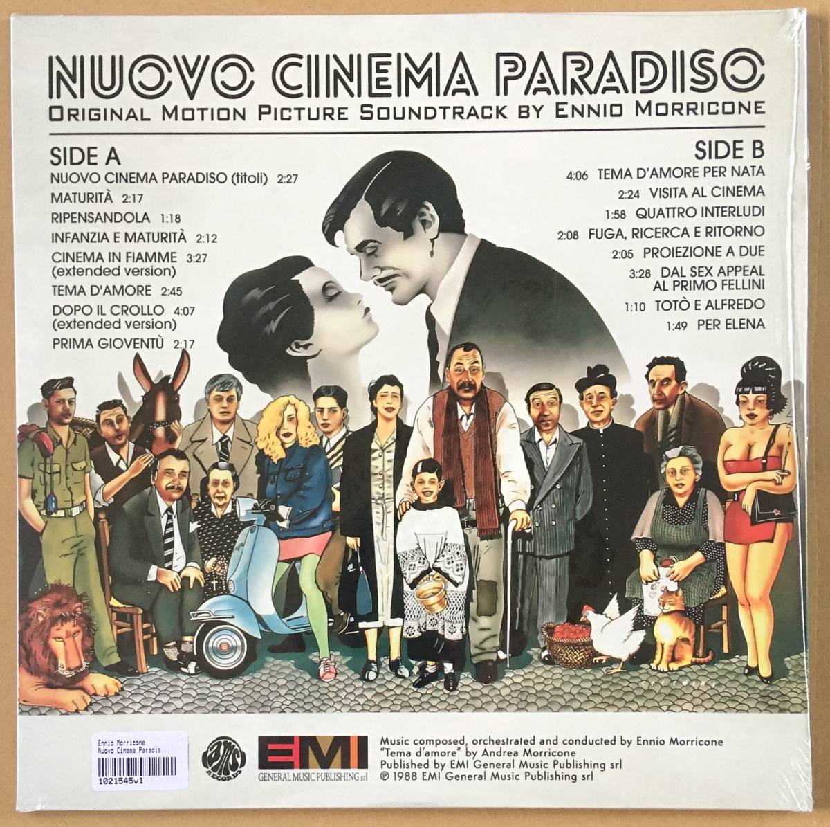 アナログ盤 新品 ニュー・シネマ・パラダイス エンリオ・モリコーネ 本国イタリア盤 Ennio Morricone Nuovo Cinema Paradiso レコード LP_画像2