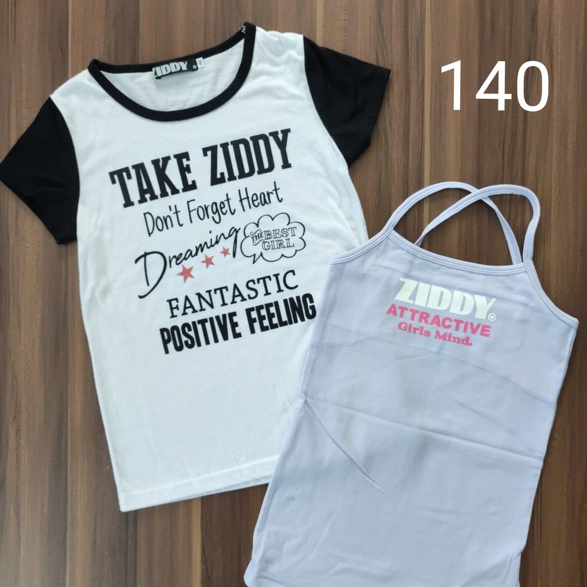 ZIDDY キッズ 半袖 トップス Tシャツ キャミソール セット140