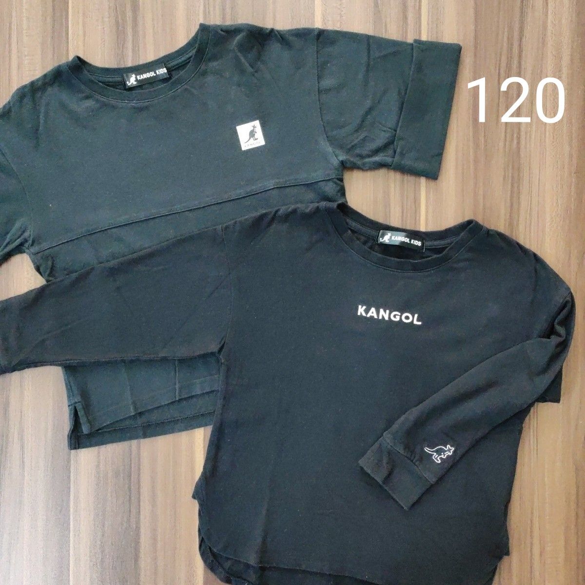 KANGOL キッズ 長袖 五分袖トップス Tシャツ 120